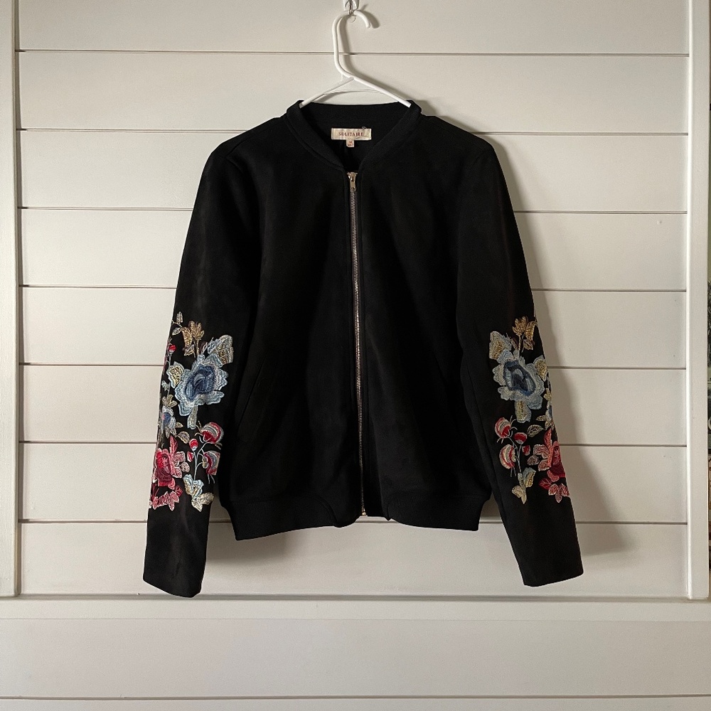 Embroidered Velvet Jacket
